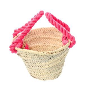 Poolside L'petite Straw Tote, Pink